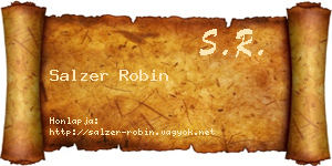 Salzer Robin névjegykártya